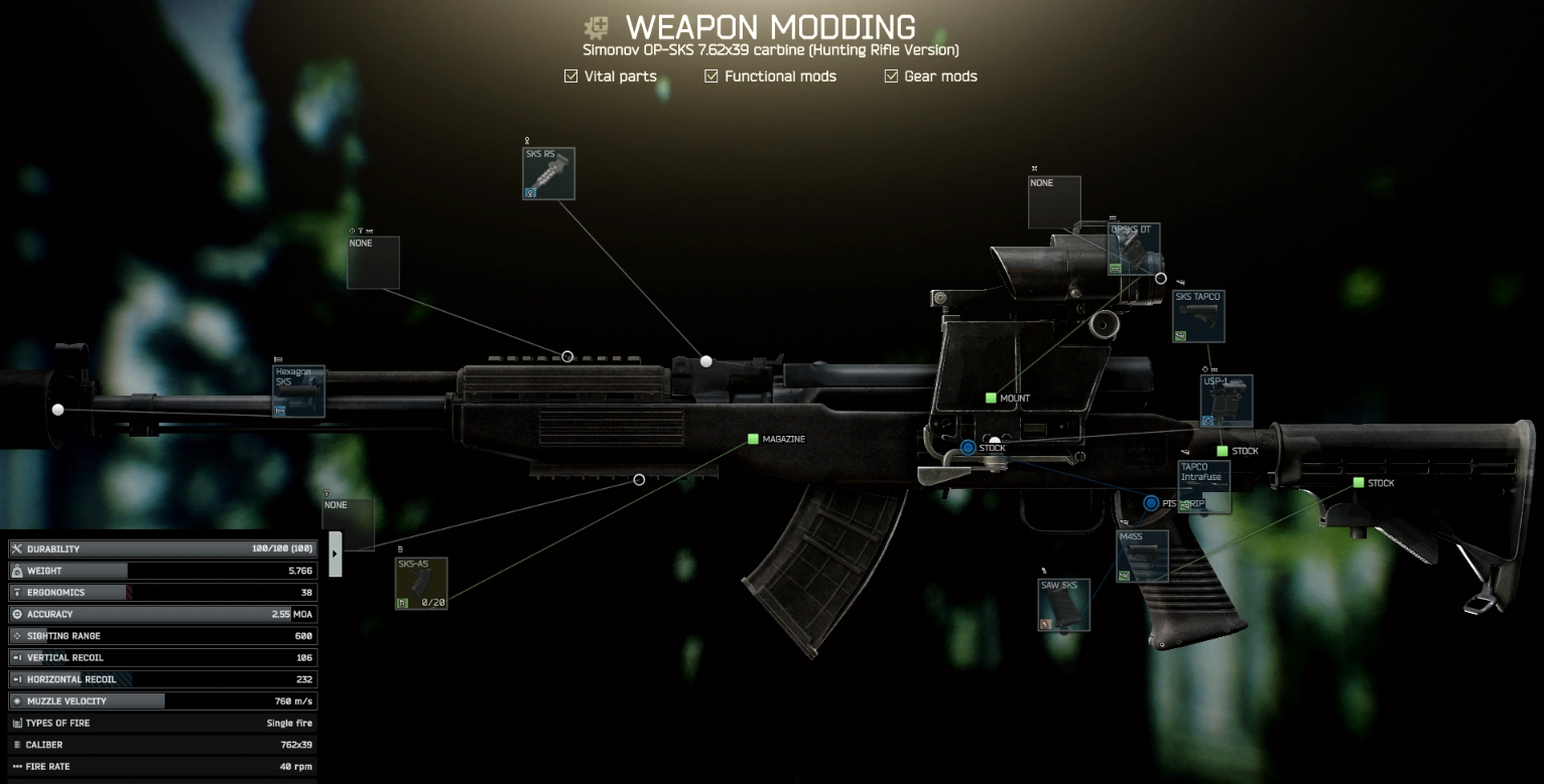 Molot Arms Simonov OP-SKS 7.62x39 carbine built for Gunsmith - OP-SKS