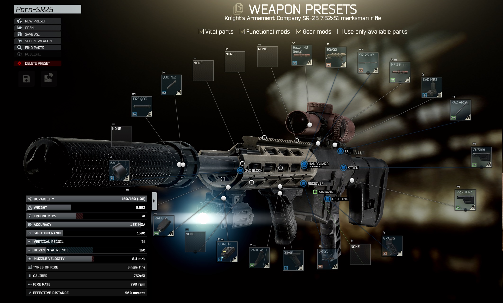SR25 preset