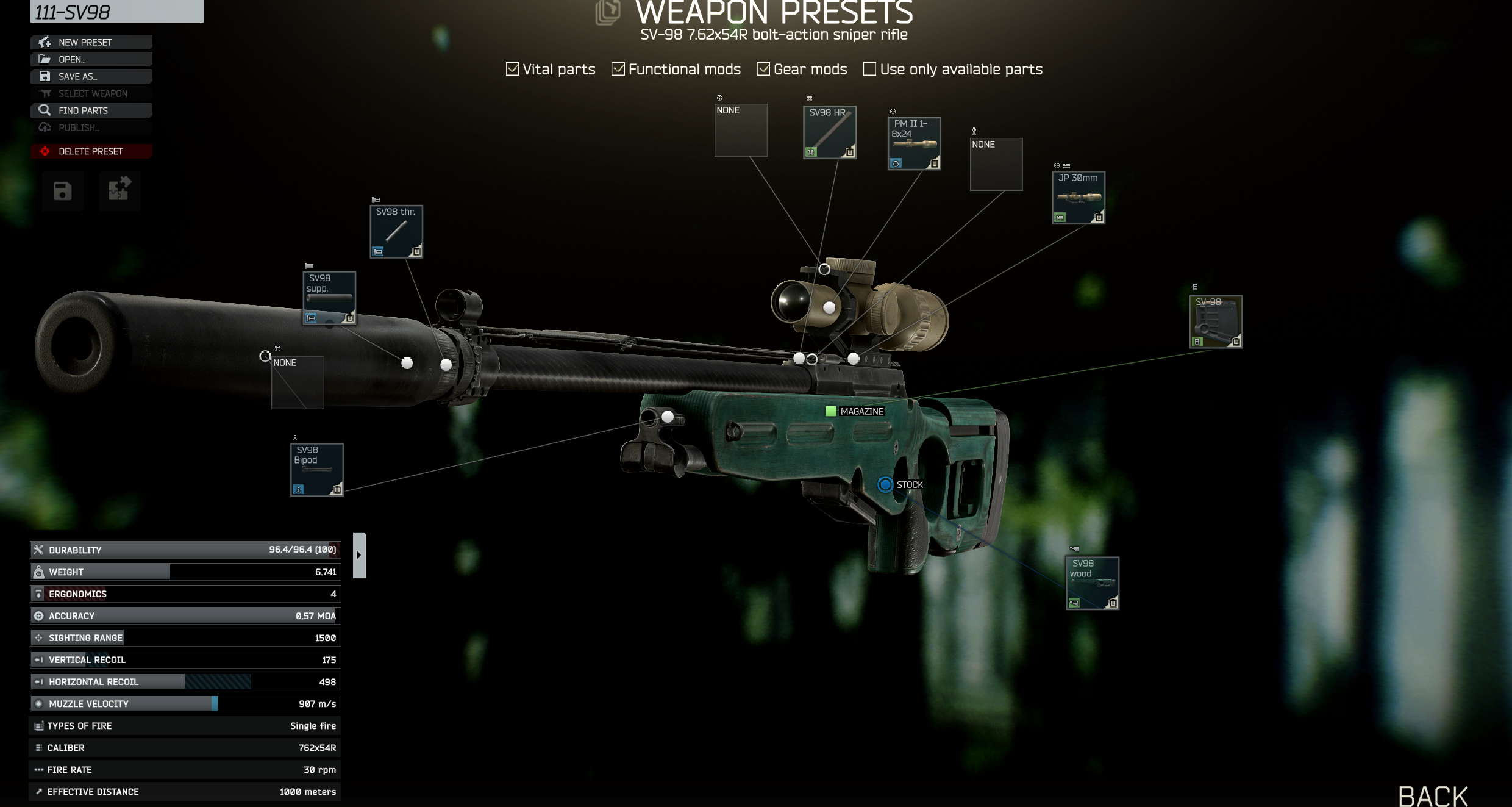 SV-98 Budget preset
