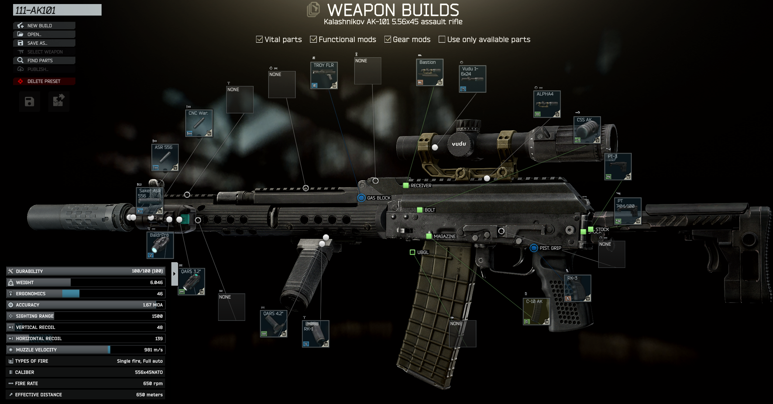 ak101 preset