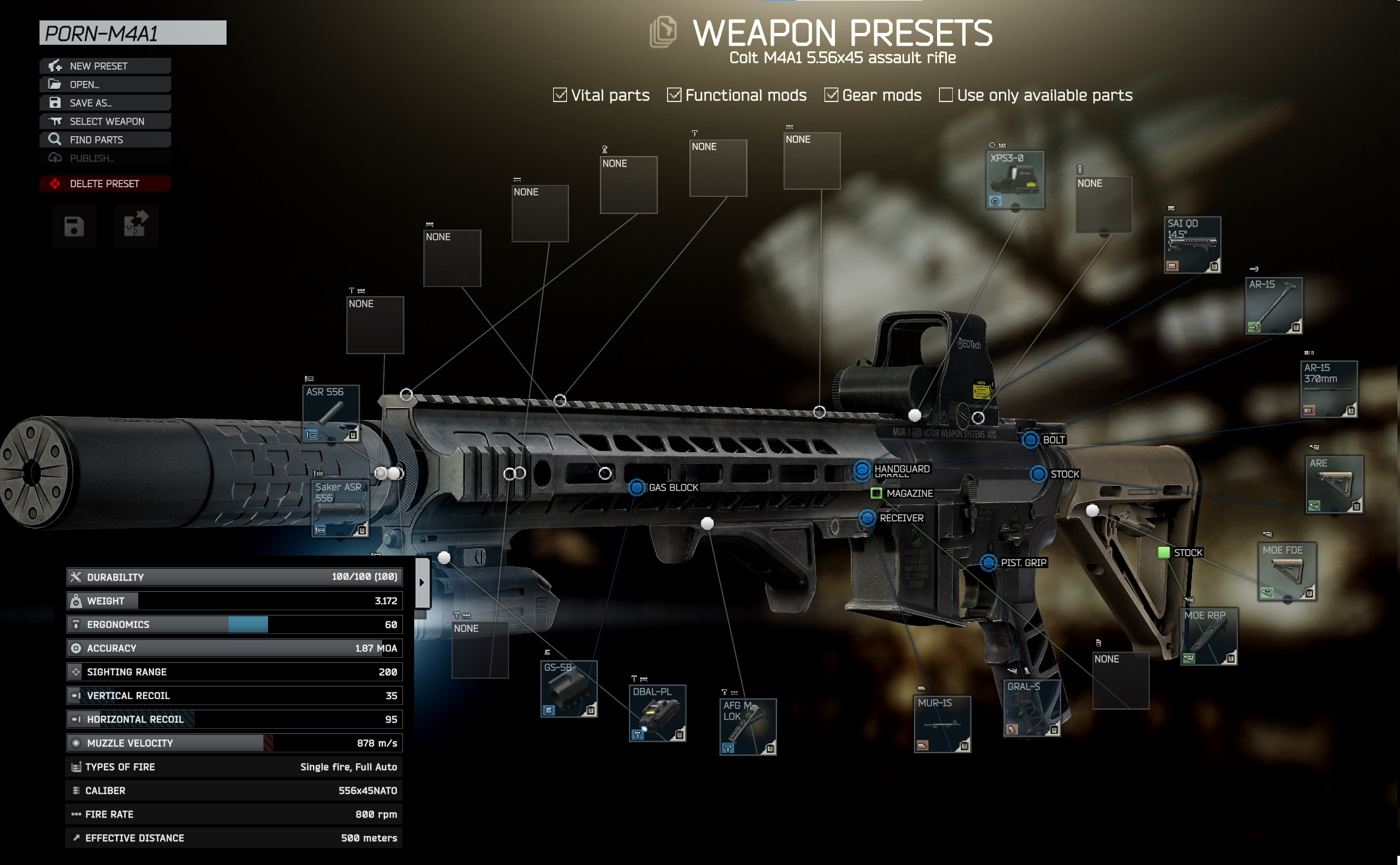 m4a1 preset