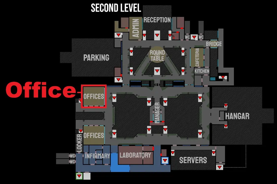 Office location marked on map