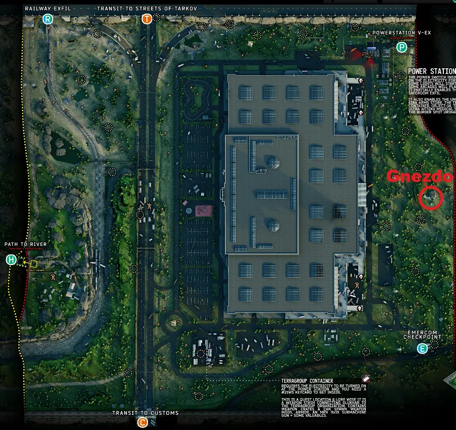 Location marked on map