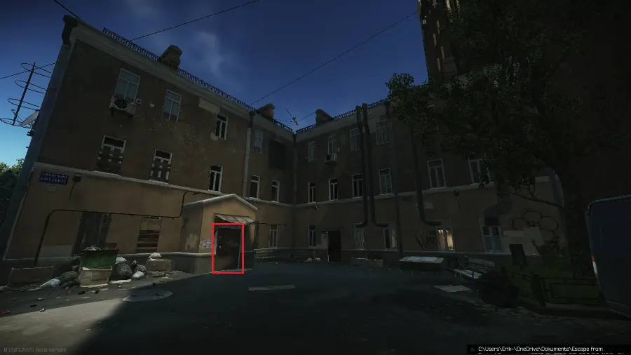 The Zmeisky 3 building with entrance marked
