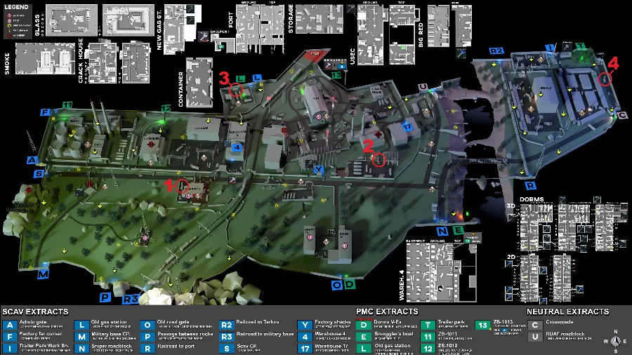 BP Depot Marked Map