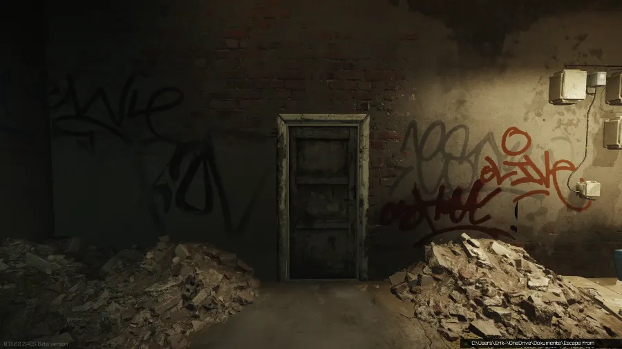 Factory Marked Room Door