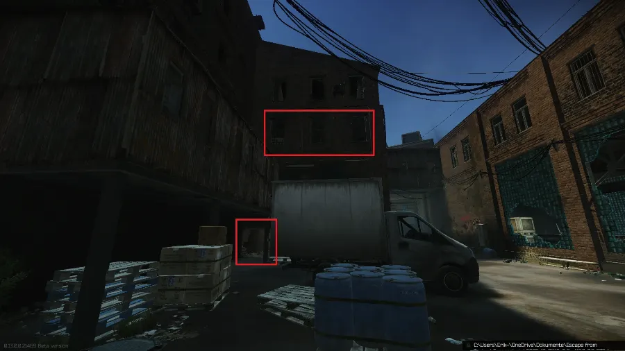 Factory Marked Room Outside