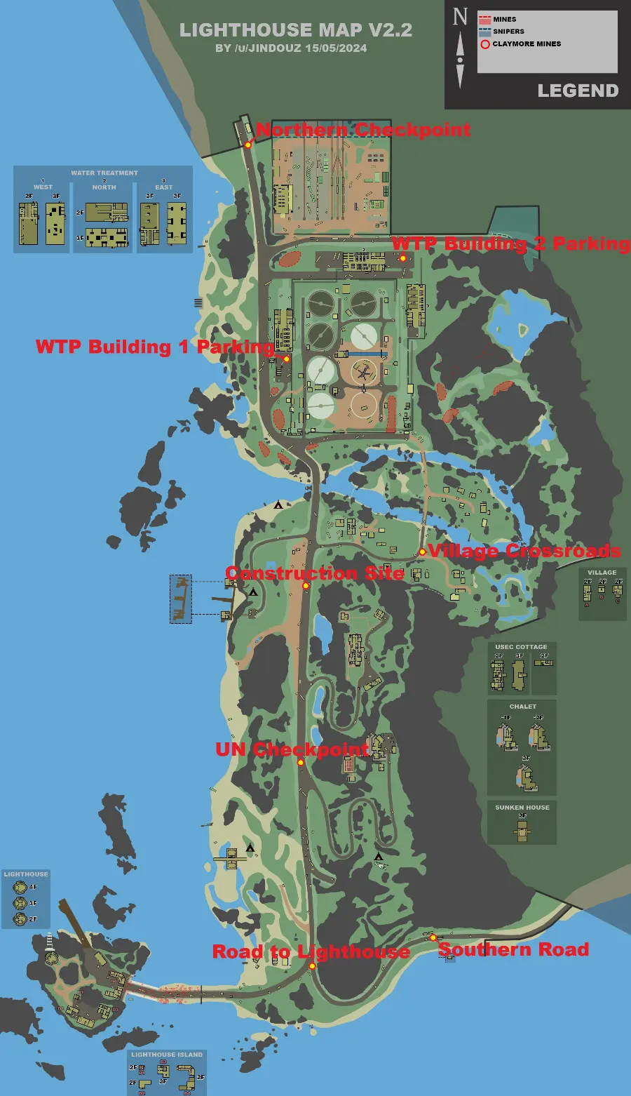 Lighthouse BTR stops map