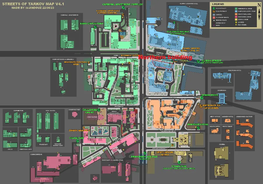 Pine Wood Hotel North Map