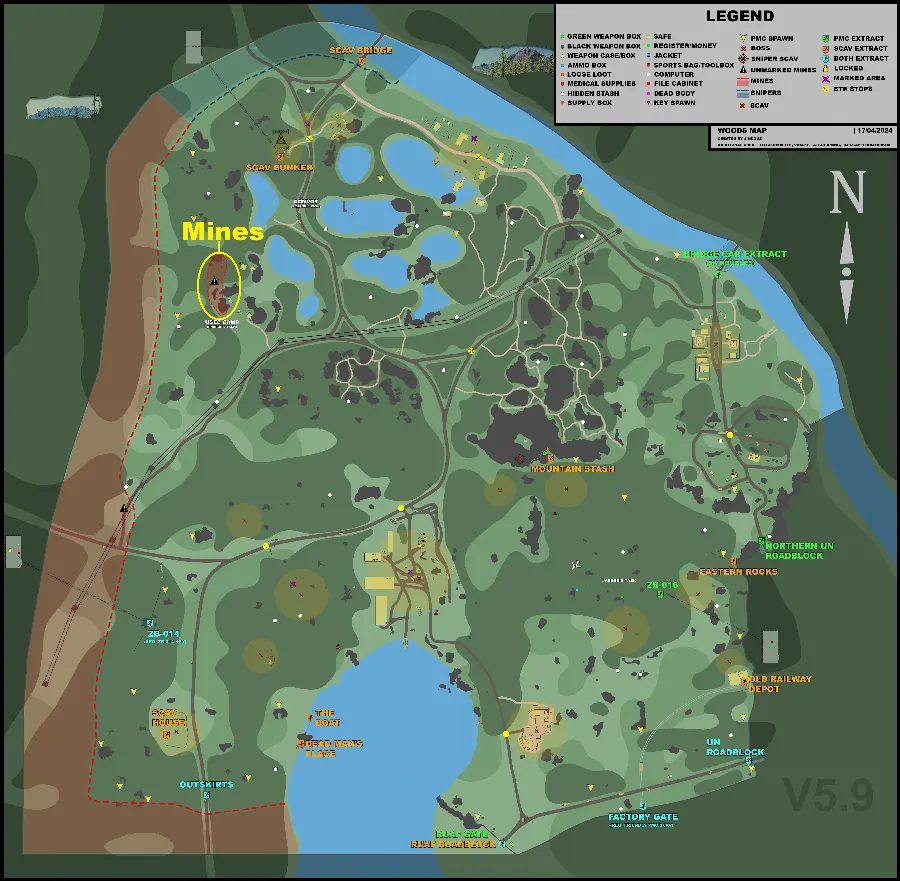 Woods Map